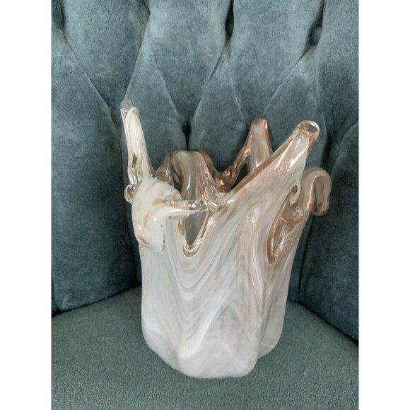 Murano Art Glass Vase Vetro Eseguito Secondo La Tecnica Dei Mastri Di - Picture 10 of 11